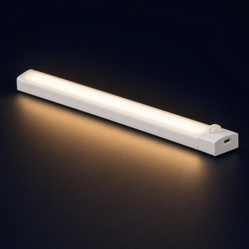Tidalane motion sensor LED light bar glowing warm white